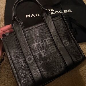 Marc Jacobs Black Pebbled Leather Tote